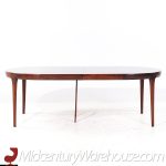 Kofod Larsen for Faarup Mobelfabrik Mid Century Danish Rosewood Expanding Dining Table with 2 Leaves