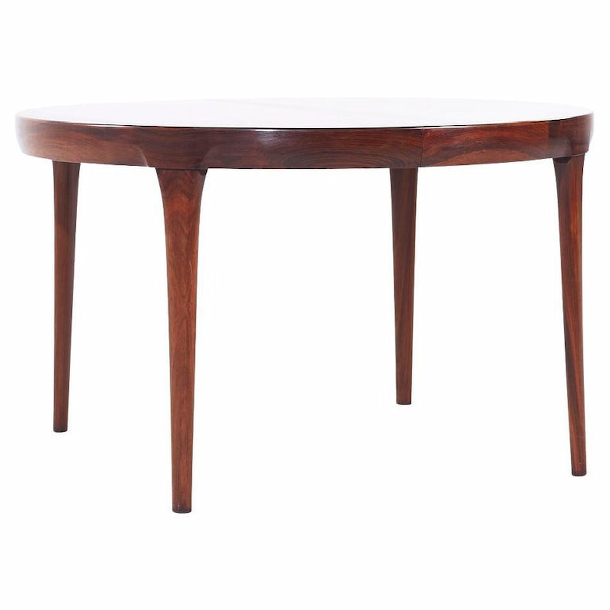 Kofod Larsen for Faarup Mobelfabrik Mid Century Danish Rosewood Expanding Dining Table with 2 Leaves