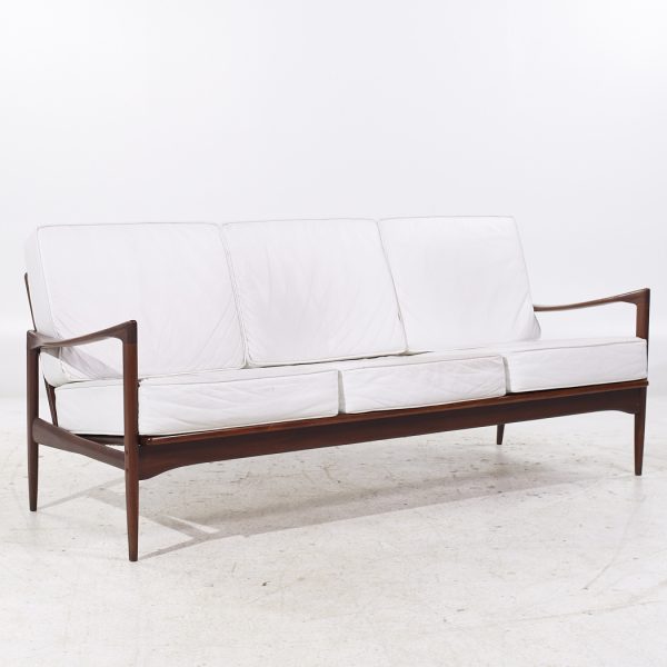 Kofod Larsen for Selig Mid Century Danish Walnut Sofa