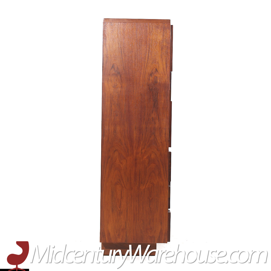 Lane Staccato Mid Century Brutalist Walnut Armoire