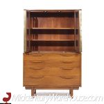 Lawrence Peabody for Nemschoff Mid Century Walnut Credenza and Hutch