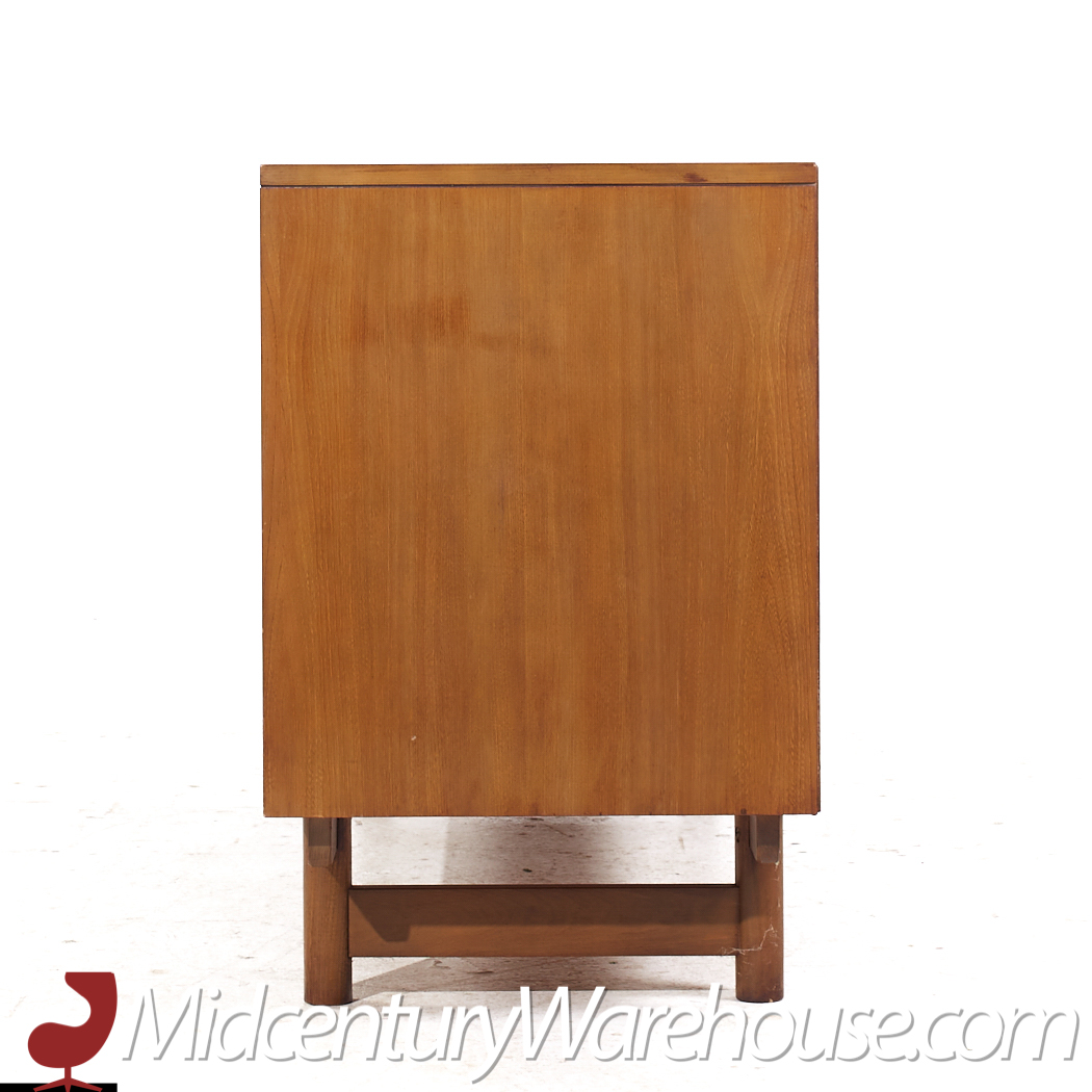 Lawrence Peabody for Nemschoff Walnut and Cane Credenza and Hutch