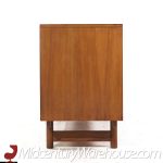 Lawrence Peabody for Nemschoff Walnut and Cane Credenza and Hutch