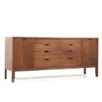 Mount Airy Janus Walnut 14 Drawer Lowboy Dresser