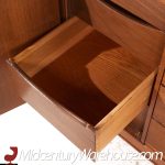 Mount Airy Janus Walnut 14 Drawer Lowboy Dresser