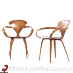 Norman Cherner for Plycraft Mid Century Arm Chairs - Pair