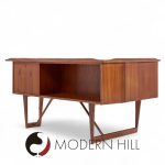 Peter Løvig Nielsen for Hedensted Møbelfabrik Mid Century Danish Teak Boomerang Desk | Mid Century Modern Furniture - Mid Century Furniture Chicago Peter Løvig Nielsen for Hedensted Møbelfabrik Mid Century Danish Teak Boomerang Desk