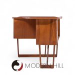 Peter Løvig Nielsen for Hedensted Møbelfabrik Mid Century Danish Teak Boomerang Desk | Mid Century Modern Furniture - Mid Century Furniture Chicago Peter Løvig Nielsen for Hedensted Møbelfabrik Mid Century Danish Teak Boomerang Desk