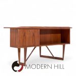 Peter Løvig Nielsen for Hedensted Møbelfabrik Mid Century Danish Teak Boomerang Desk | Mid Century Modern Furniture - Mid Century Furniture Chicago Peter Løvig Nielsen for Hedensted Møbelfabrik Mid Century Danish Teak Boomerang Desk