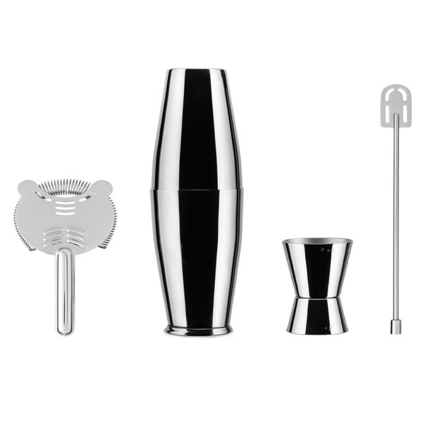 Set Shaker Boston Inox by Ettore Sottsass for Alessi