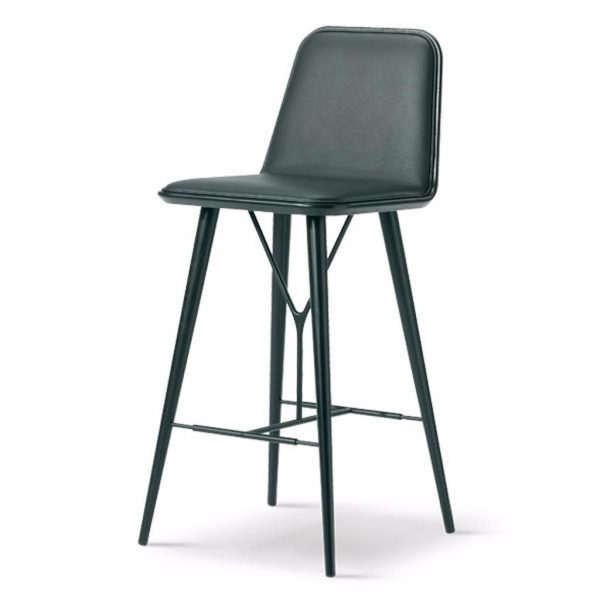 Spine Barstool (w/ Back) by Space Copenhagen for Fredericia