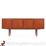 Svend Madsen Style Mid Century Danish Teak Sliding Door Credenza