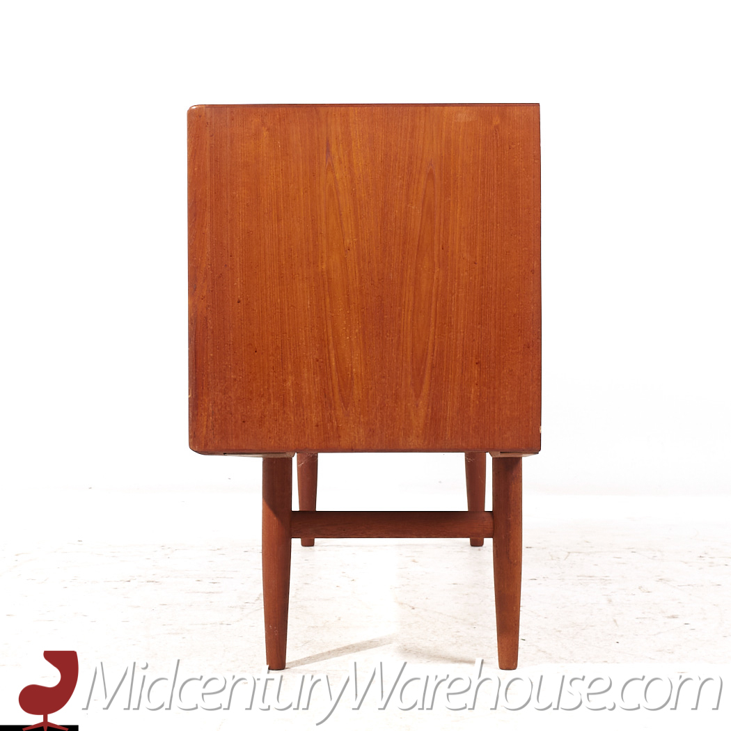 Svend Madsen Style Mid Century Danish Teak Sliding Door Credenza