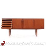 Svend Madsen Style Mid Century Danish Teak Sliding Door Credenza