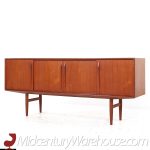 Svend Madsen Style Mid Century Danish Teak Sliding Door Credenza