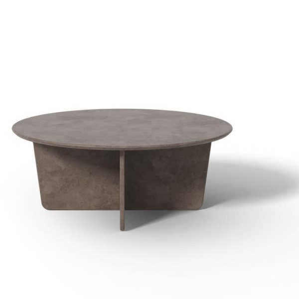 Tableau Stone Coffee Table - Round by Space Copenhagen for Fredericia