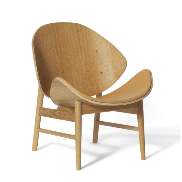 The Orange Lounge Chair Seat Upholstery by Hans Olsen for Warm Nordic