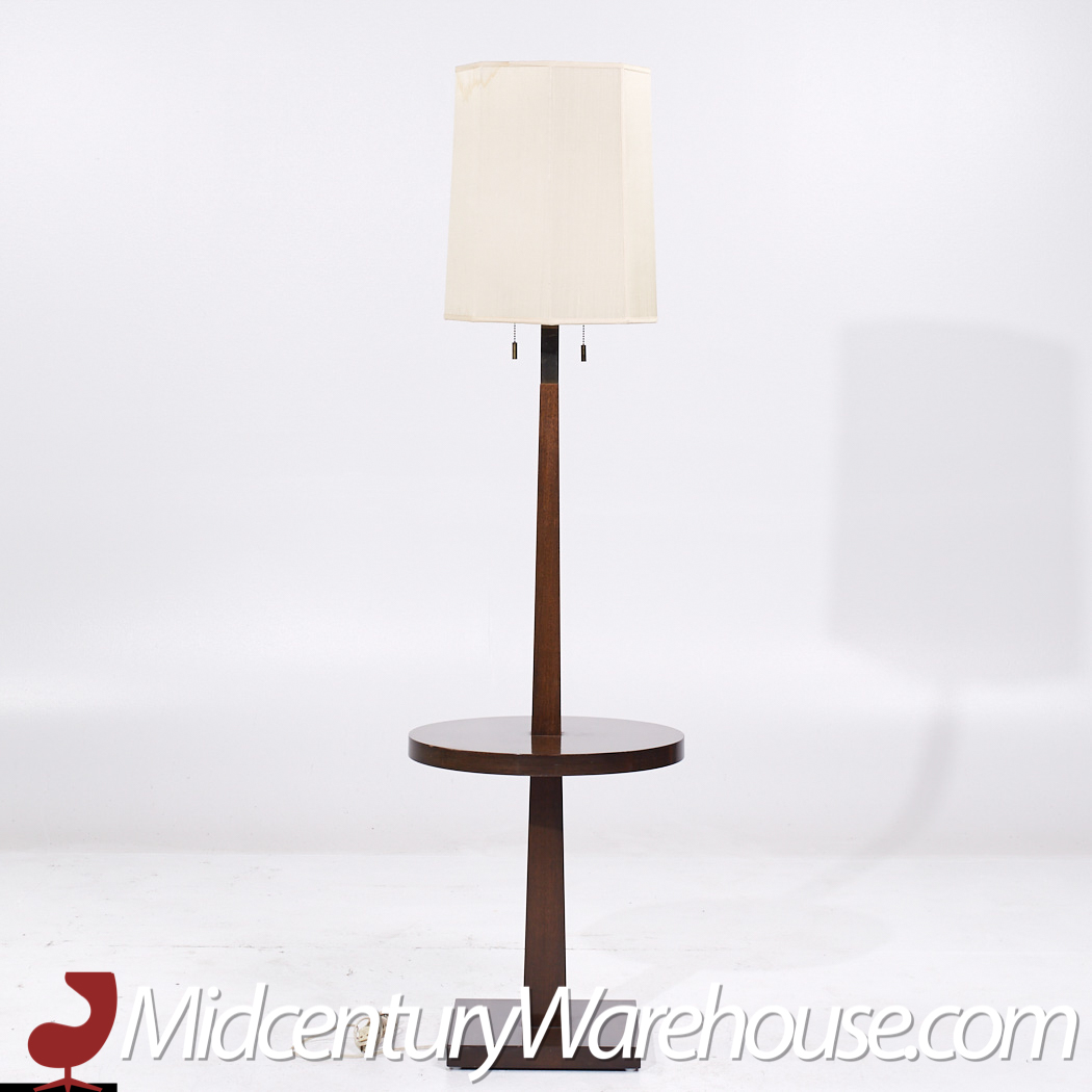 Tommi Parzinger for Parzinger Originals Mid Century Floor Lamp with Side Table