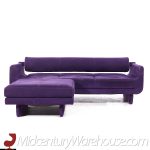 Vladimir Kagan for American Leather Group Mid Century Matinee Sofa with Ottoman