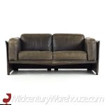 Afra and Tobia Scarpa for Cassina Mid Century Italian Leather Sofa