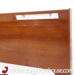 Albert Parvin Style Mid Century Walnut King Headboard