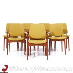 Arne Hovmand Olsen Mid Century Danish Teak Dining Chairs - Set of 8