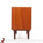 Arne Vodder Style Mid Century Danish Teak Sliding Door Credenza