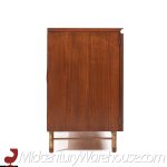 Bert England Mid Century Walnut and Brass Credenza