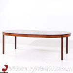 Bertil Fridhagen for Bodafors Mid Century Swedish Rosewood Expanding Dining Table with 2 Leaves