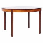 Bertil Fridhagen for Bodafors Mid Century Swedish Rosewood Expanding Dining Table with 2 Leaves