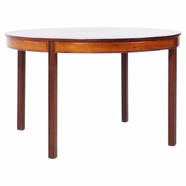 bertil fridhagen for bodafors mid century swedish rosewood expanding dining table with 2 leaves