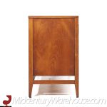 Broyhill Brasilia Mid Century 66 Inch Walnut and Brass Credenza