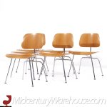 Charles and Ray Eames for Herman Miller Mid Century Walnut Dcm Dining Chairs - Set of 6