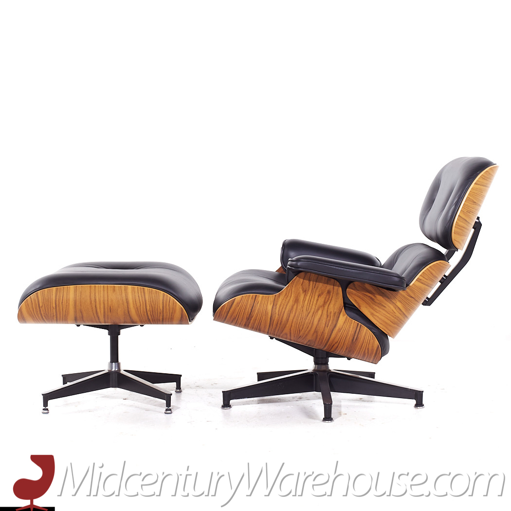 Charles and Ray Eames for Herman Miller Mid Century Walnut Lounge Chair and Ottoman