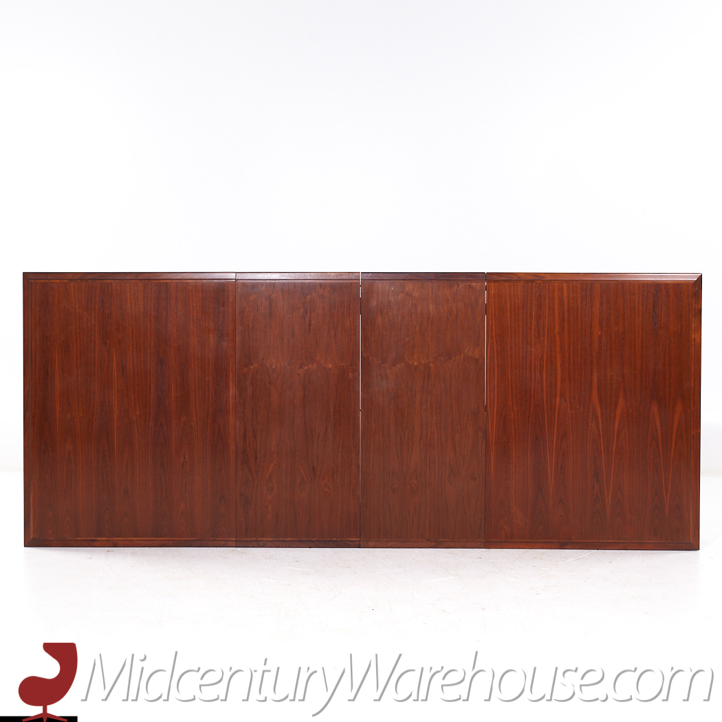 Dillingham Mid Century Walnut Expanding Dining Room Table with 2 Leaves