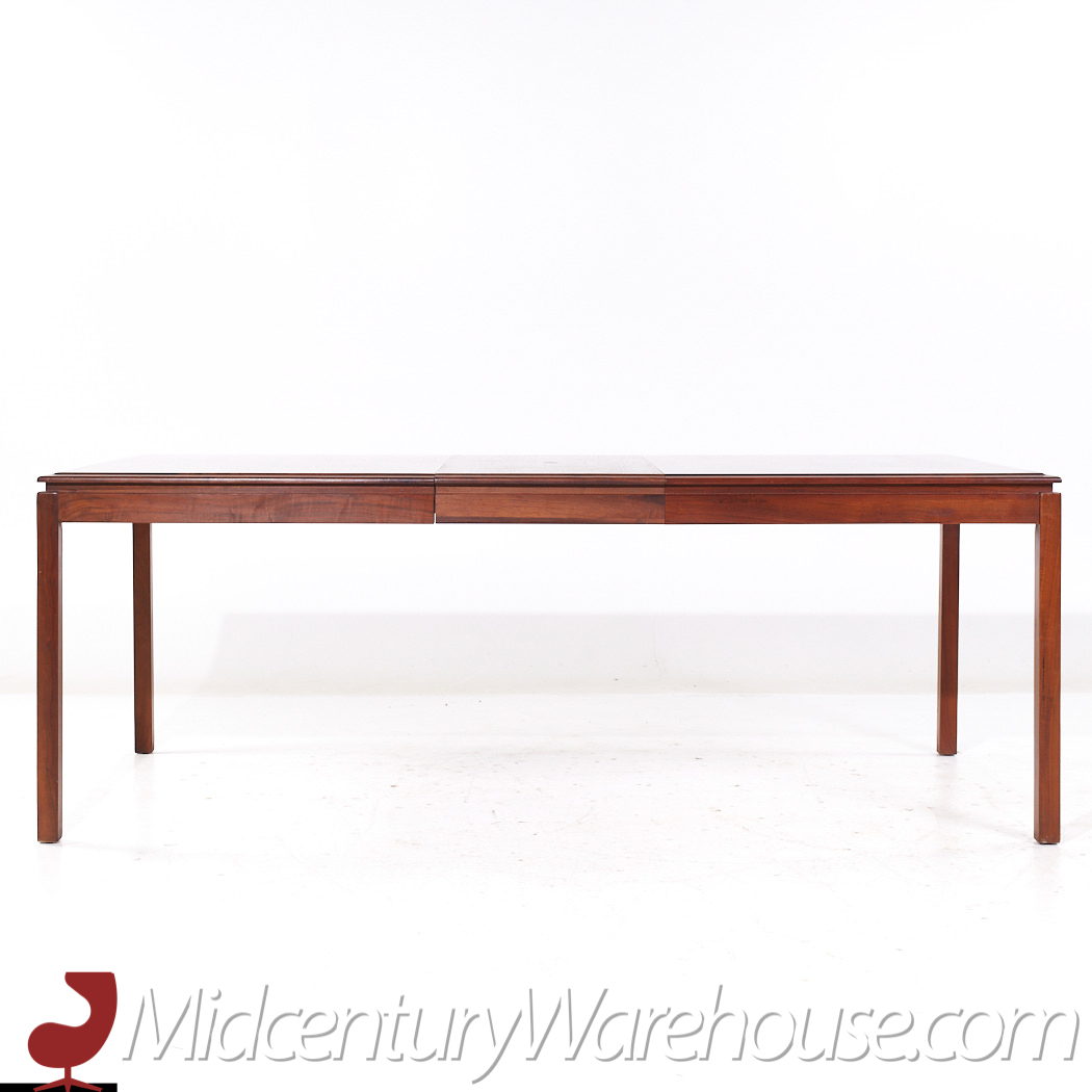 Dillingham Mid Century Walnut Expanding Dining Room Table with 2 Leaves