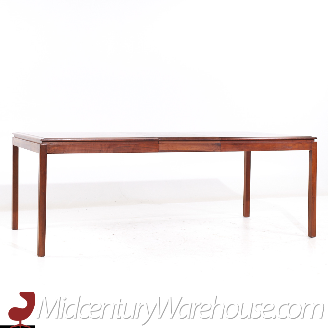 Dillingham Mid Century Walnut Expanding Dining Room Table with 2 Leaves