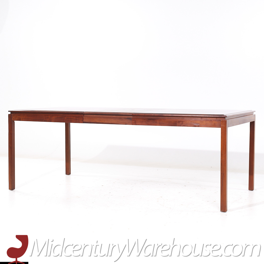 Dillingham Mid Century Walnut Expanding Dining Room Table with 2 Leaves