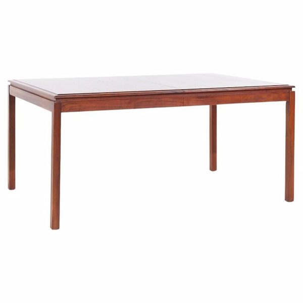 Dillingham Mid Century Walnut Expanding Dining Room Table with 2 Leaves