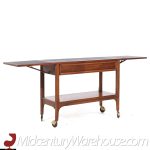 Dillingham Mid Century Walnut Serving Bar Cart