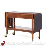 Dillingham Mid Century Walnut Serving Bar Cart