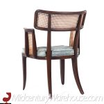 Edward Wormley for Dunbar Mid Century Cane Back Dining Chairs - Set of 4