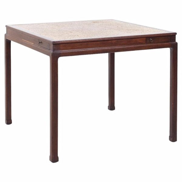 Edward Wormley for Dunbar Mid Century Cork Top Game Table