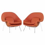 Eero Saarinen for Knoll 70ls Mid Century Petite Womb Chair - Pair