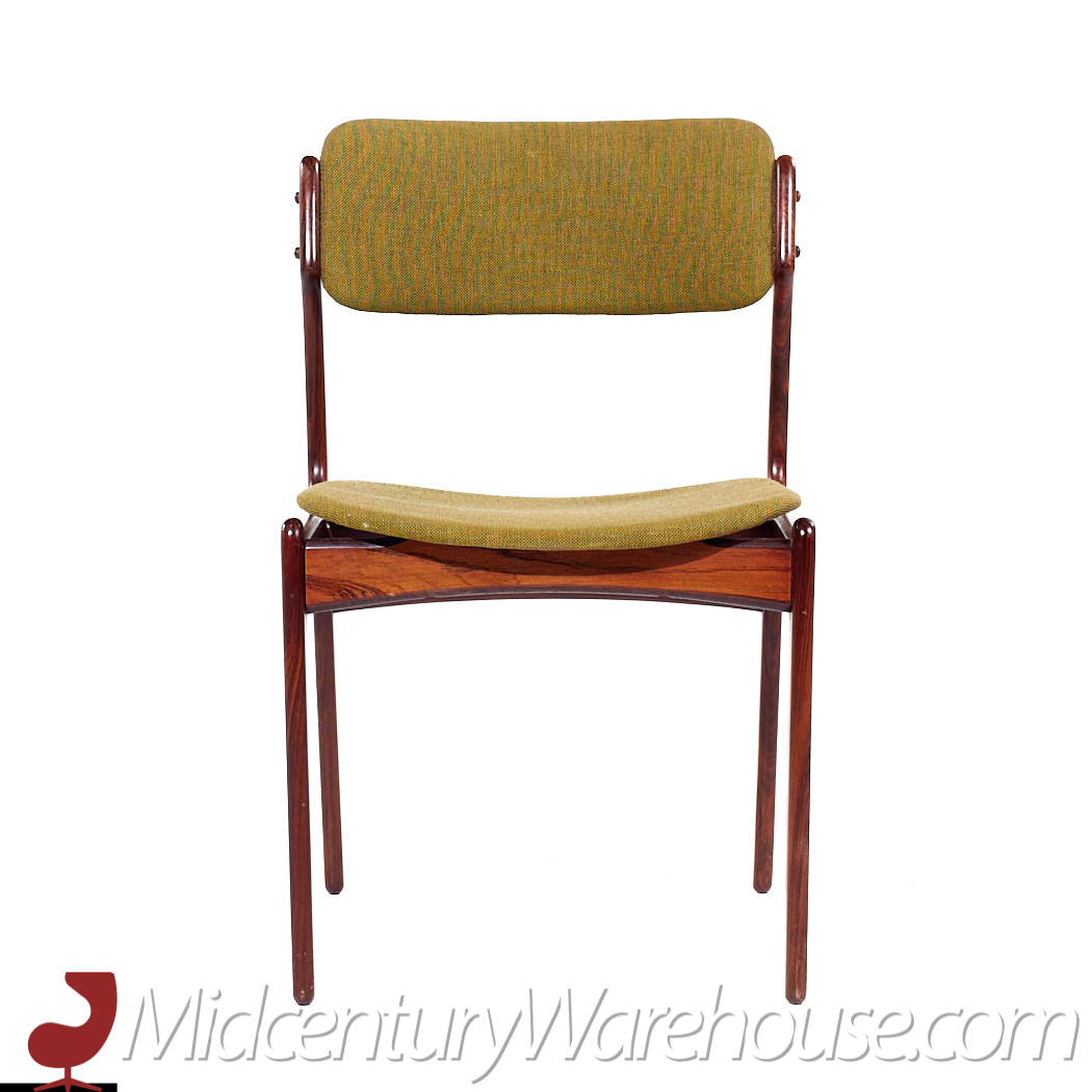 Erik Buch Mid Century Danish Rosewood Dining Chairs - Set of 6