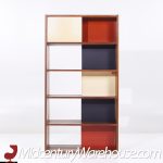 Evans Clark  for Glenn of California Mid Century Walnut Room Divider Bookshelf