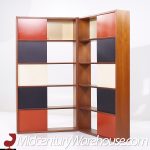 Evans Clark  for Glenn of California Mid Century Walnut Room Divider Bookshelf