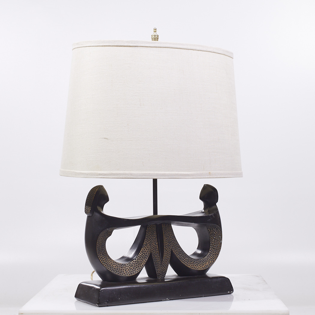 Frederick Weinberg Style F.a.i.p. Mid Century Figurative Table Lamp