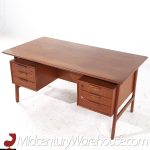 Gunni Omann for Omann Jun Møbelfabrik Model 75 Mid Century Danish Teak Desk