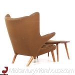 Hans Wegner for Ap Stolen Ap19 Mid Century Papa Bear Chair and Ottoman